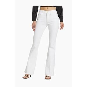 Frame Denim Le One Flare Jeans in Blanc White size 1  25-29